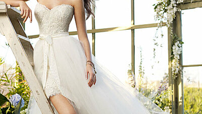 فساتين زفاف يمكن تحويلها لفساتين سهرة