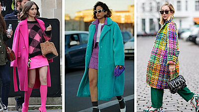 بالصور: أفكار مختلفة لارتداء المعطف الملون في الشتاء