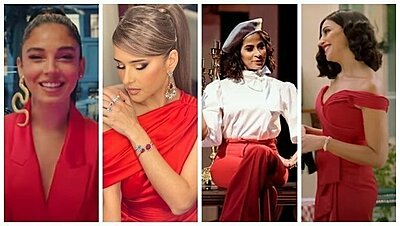 How to Wear Red Like the Celebs in the Ramadan 2021 Ads and Series