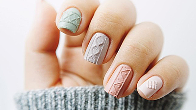 Sweater Nail Art: A Winter Trend We Want to Try Right Now