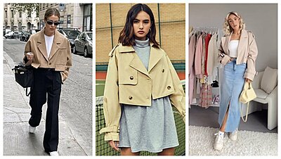 The Cropped Trench Coat Trend Is Calling, And We're Here to Answer!