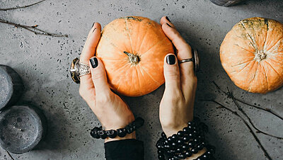 Ditch the Costumes and Match Halloween Nails with Fall Fashion
