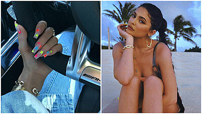 Get Your Nail Art Inspiration from Kylie Jenner and Watch How It's Done!