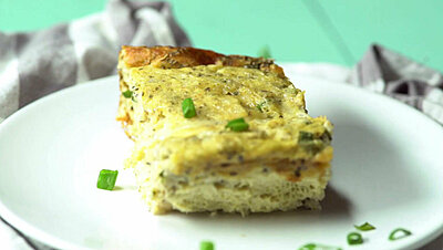 Watch How You Can Easily Make a Baked Potato and Onion Frittata!