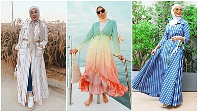 Here's Are Ideas on How to Wear Shirt Dresses With Hijab