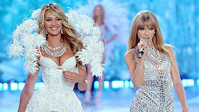 Taylor Swift Looks at the 2013 Victoria's Secret Fashion Show