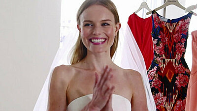 Kate Bosworth Walked Down the Aisle in Oscar de la Renta