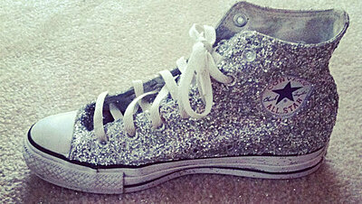 DIY Glittery Converse Shoes