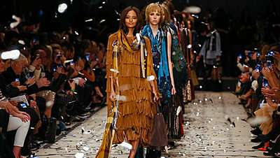 Fringe Detailing at Burberry Prorsum's Fall 2015 Collection