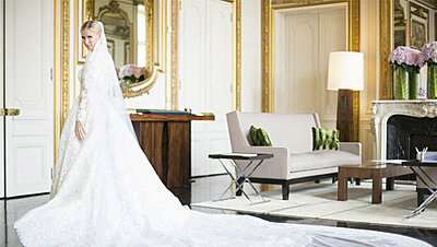 Nicky Hilton Wears a Custom-made Valentino Wedding Dress
