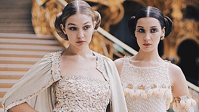 Paris Haute Couture Spring 2016: Gigi and Bella Hadid Take Over Chanel's Show