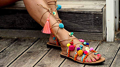 DIY: How to Make Your Very Own Pom-Pom Embellished Sandals