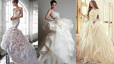 15 Wedding Dresses with Ruffles for Va-Va-Voom Brides