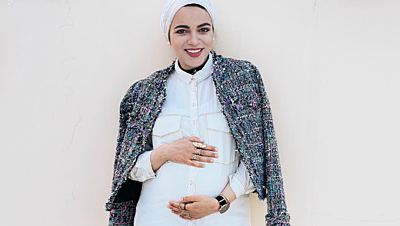 Five Hijab Maternity Looks by Sahar Foad to Inspire Young Mamas