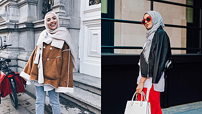 See How 7 Hijab Fashion Bloggers Styled the Top Winter Jacket Trends