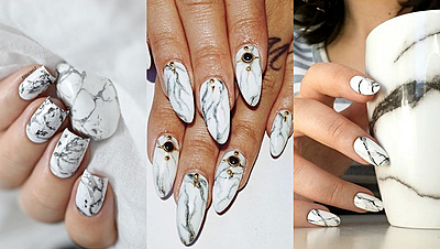 Stone Marble Nail Art Can Be Done In 3 Different Ways...Pick Your Favorite!