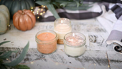 3 Easy DIY Scented Candles That Will Make Your Home the Coziest This Fall