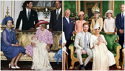 The Royal Family Christenings Photos over the Years: From Elizabeth to Archie