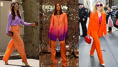 Yes! You Can Wear Orange and Purple Together and Look Incredibly Chic