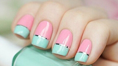 Give Your Nails a Twist with This Pastel Tri-colored Nail Art