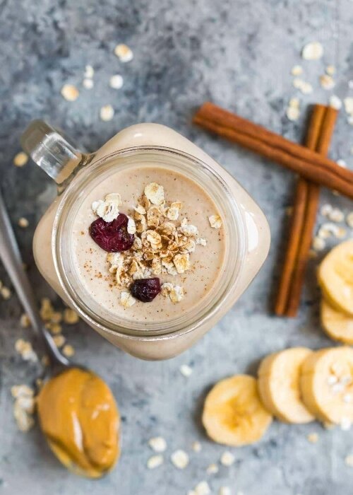  Banana and oats smoothie