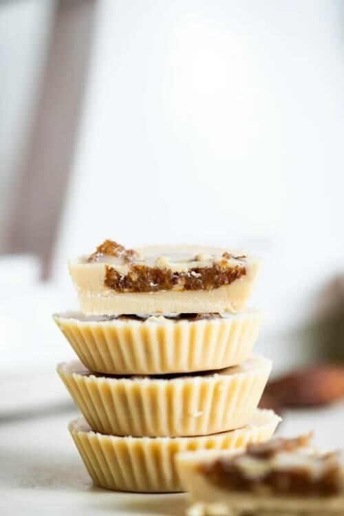 Salted Caramel Tahini Cups