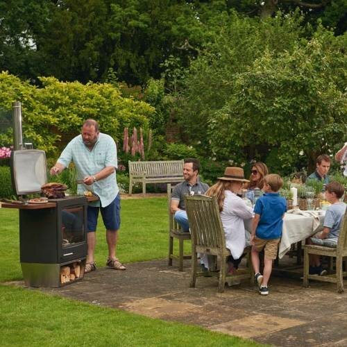 BBQ in a garden