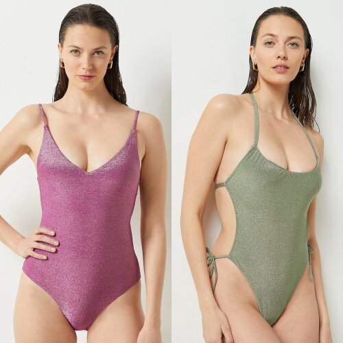 The shimmery swimsuit