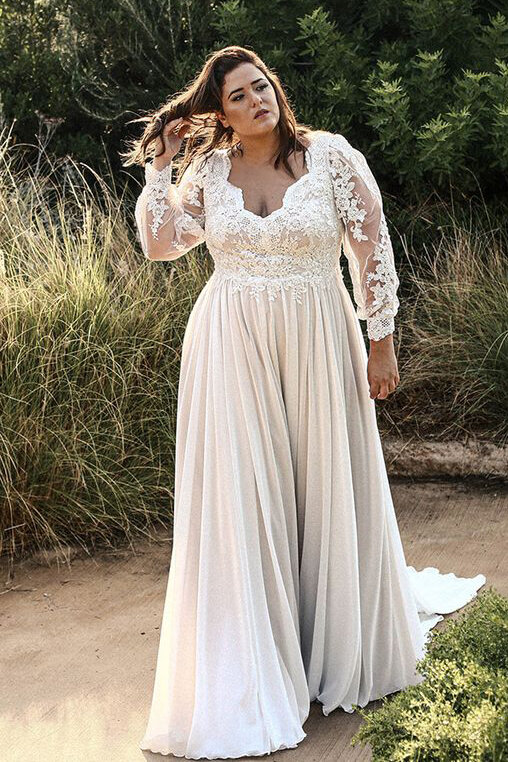 Lace Plus Size Short Wedding Dress Tea Length A Line Bridal Gown 16 18 20  22 24+ | eBay