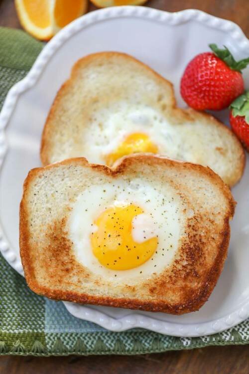 suhoor recipes with toast egg in hole