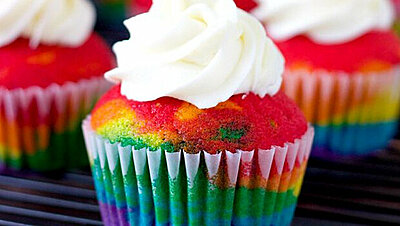 How to Make Rainbow Colored Cupcakes