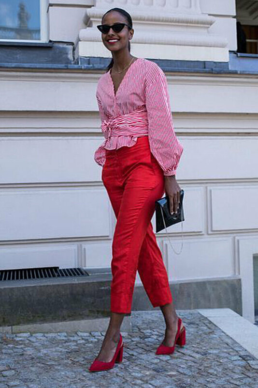 Yes! You Can Wear Red and Pink Together and Look So Chic