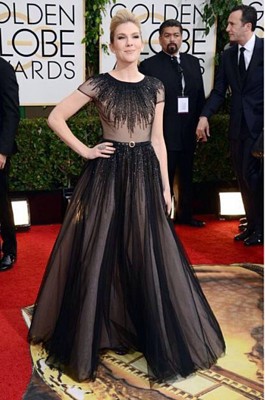 Celebrities at the 2014 Golden Globes Wearing Arab Designers
