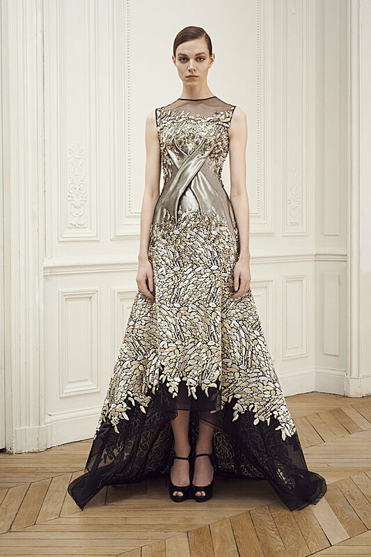 Monochrome and Flashy Sequins at Rami Kadi Haute Couture Spring 2015