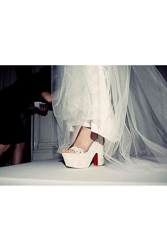 Christian Louboutin Partners Up with Three Designers at Bridal Fashion Week Spring 2016