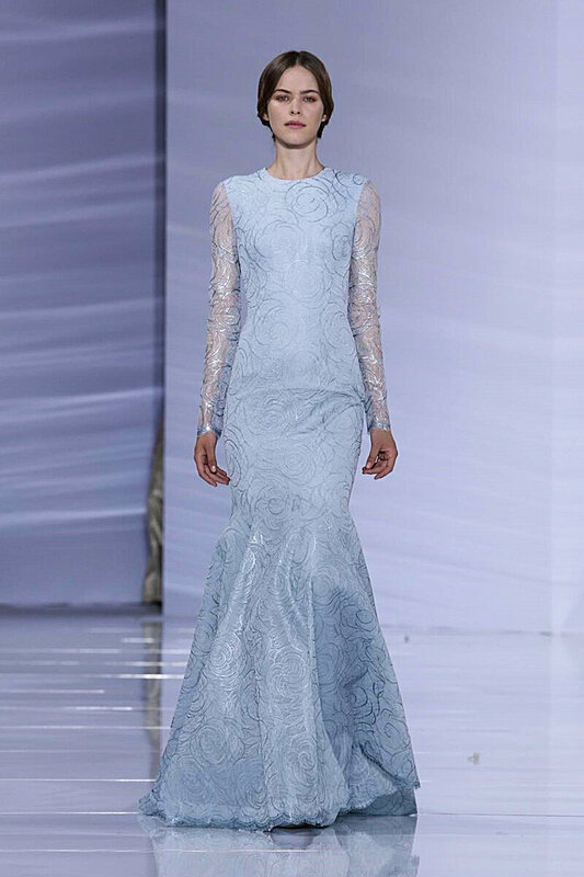 Paris Haute Couture Fall 2015: Petals Taking Over Georges Hobeika's Show