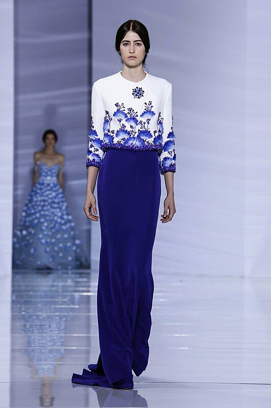 Paris Haute Couture Fall 2015: Petals Taking Over Georges Hobeika's Show