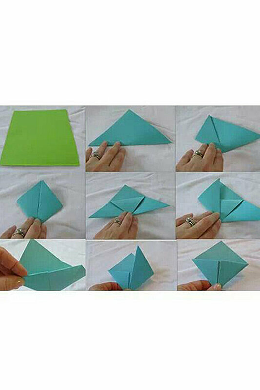 DIY Origami Paper Bookmark
