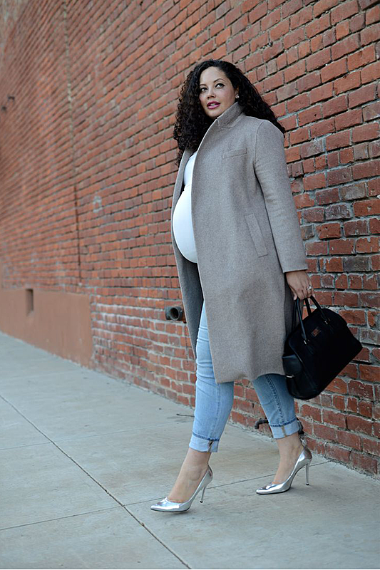 Coats Are a Pregnant Woman's Best Friend During Winter