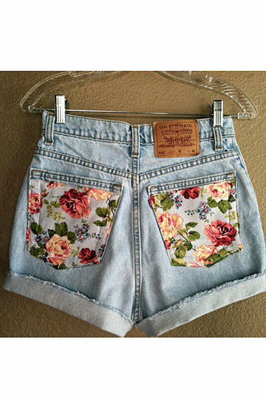 DIY: How to Revamp Your Jeans With Printed Fabric