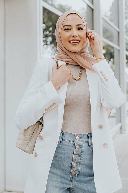 30 Modern and Stylish Hijab Wrap Ideas for Women with Oval Faces
