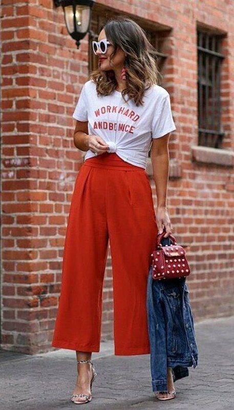 Wide Leg Palazzo Pants (Red)  Classy outfits, Chic outfits, Fashion outfits