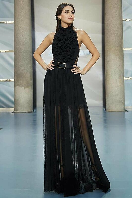 Every Gorgeous Elie Saab Look Valerie Abou Chakra Wore to ME Project Runway 2018!