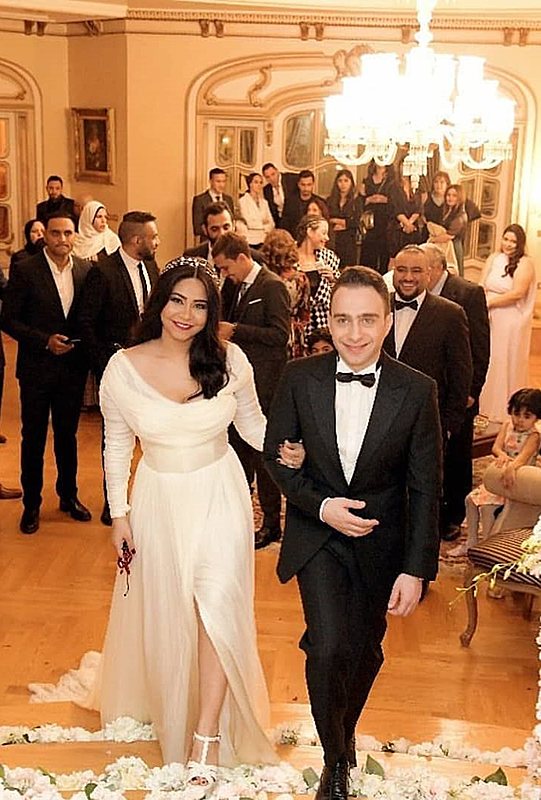 Find Out All the Details of Sherine Abdel-Wahab's Wedding Looks
