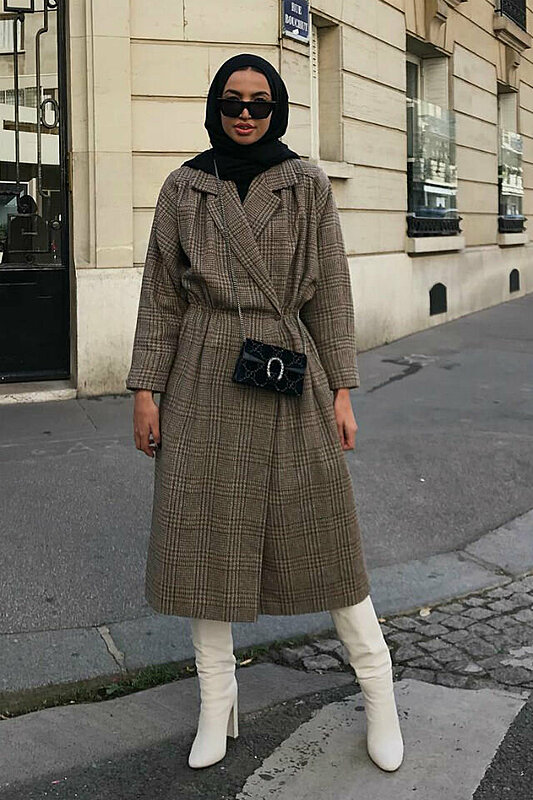 These Hijabi Bloggers Styled Their Long Winter Coats like Bosses