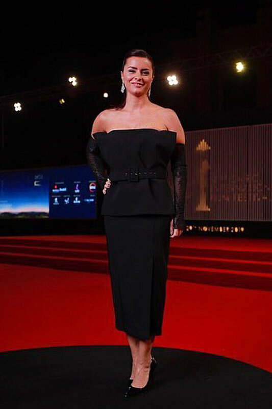 Celebrities Wore Black and White to the Cairo International Film Festival