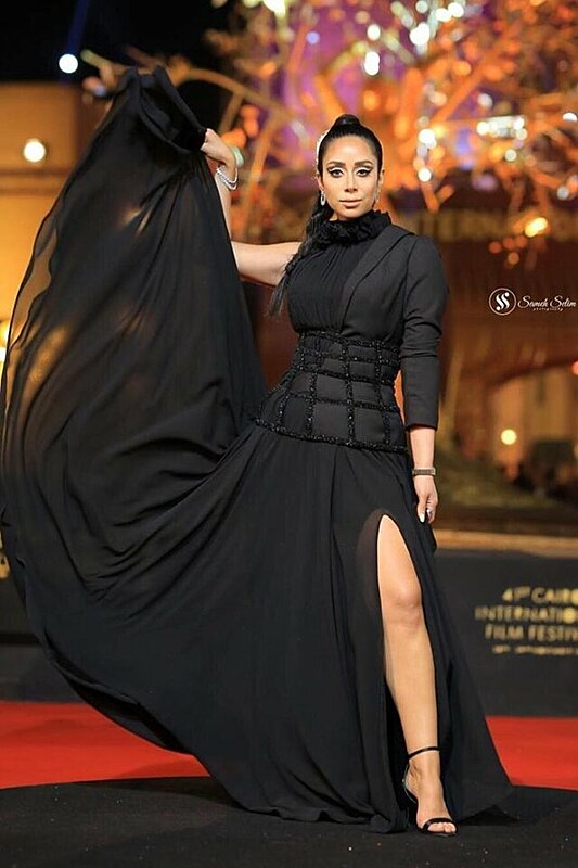 Celebrities Wore Black and White to the Cairo International Film Festival