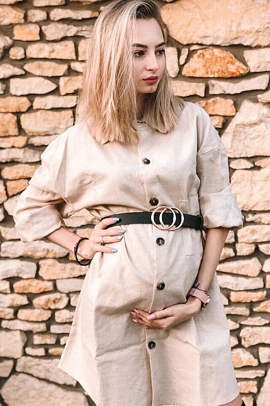 How to Wear Shirt Dresses During Your Pregnancy This Summer