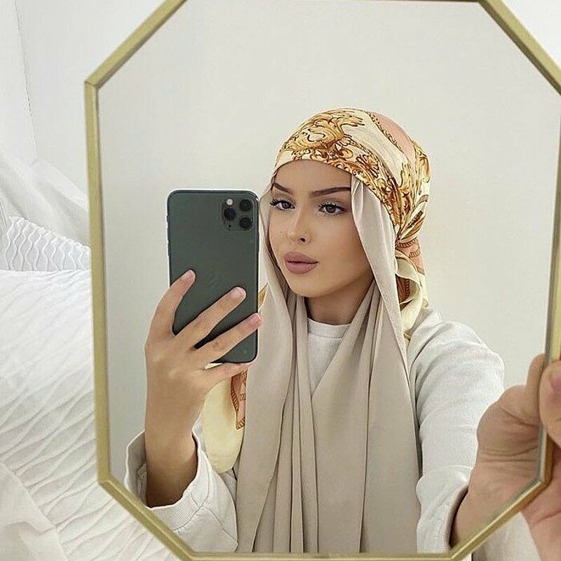 Hijab wraps for round faces