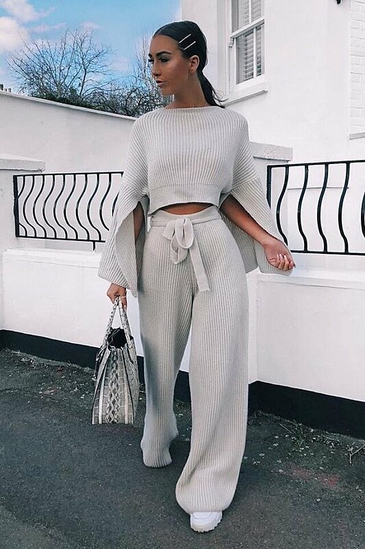 How to wear knitted trousers this winter - HipBoulevard